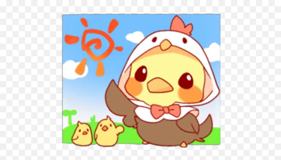 Pollito Cute Stickers For Whatsapp - Happy Emoji,Animals Emojis For Children