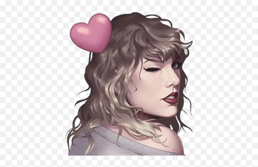 Taylor Swift - Hd Wallpaper Taylor Swift Cartoon Emoji,Taylor Swift Emoticon