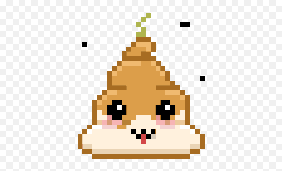 Funny Shit Sticker - Poop Emoji Pixel Art,Farting Animated Emoticon With Sound For Facebook