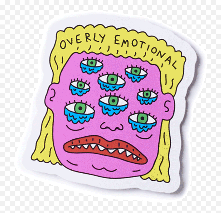 Overly Emotional Sticker Lolcodybond Emoji,Crying Emotion Gif