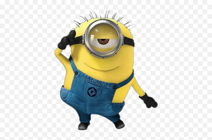 Minions Stickers For Whatsapp And Signal Makeprivacystick - Transparent Minion Animated Gif Emoji,Dancing Minion Emoticon