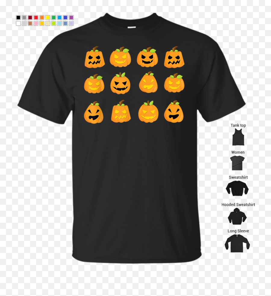 Pumpkin Emoji Shirt Funny Halloween,Smiley Emoticon Halloween