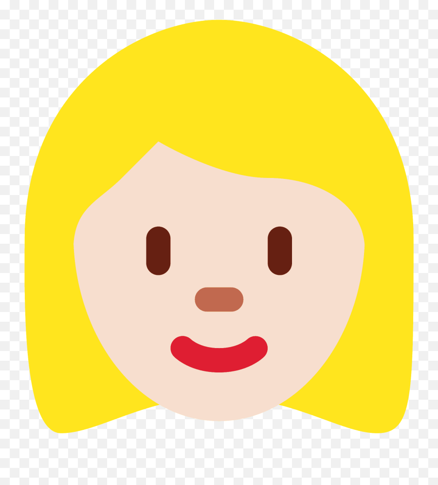 Light Skin Tone Blond Hair - Happy Emoji,Princess Emoji Curly Hair
