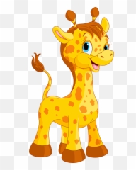 Memo Salem - Cute Giraffe Cartoon Png Emoji,Giraffe Emoticon