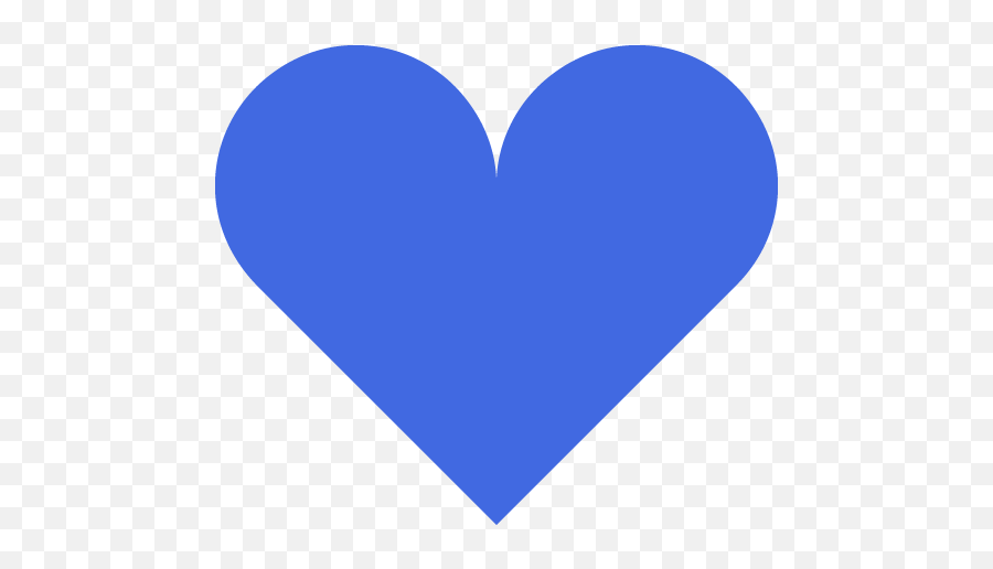 Royal Blue Heart 5 Icon - Perfect Heart Shape Png Emoji,??? Heart Emoticon @seo English
