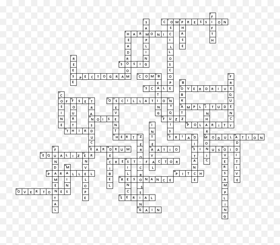 I Made Audiomusic Related Crossword To Procrastinate You Emoji,D In An Emotion Crossword