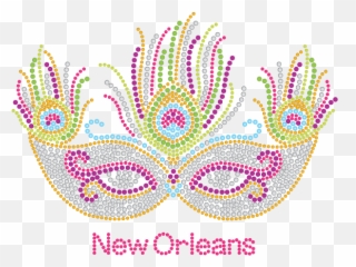 Mardi Gras Rhinestone Mask With Silver Accents And Feathers Emoji,Keyboard Emoji Mardi Gras Mask Image