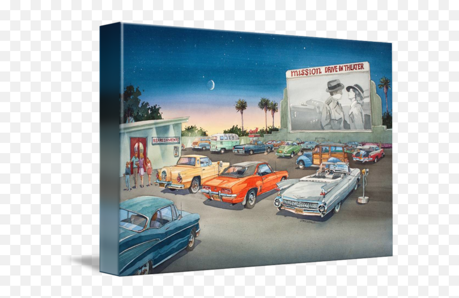 Mission Drivein By Bill Drysdale Emoji,Emotion V. Drive