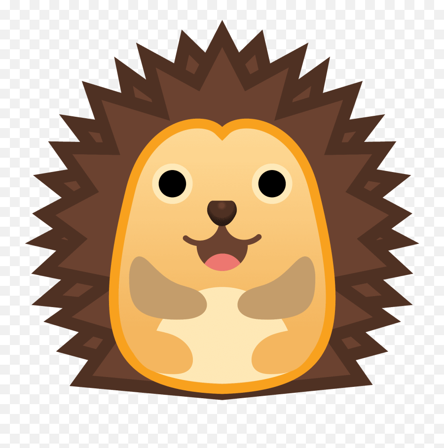 Hedgehog Emoji Clipart Free Download Transparent Png - Hedgehog Emoji,Wolf Emoji Android
