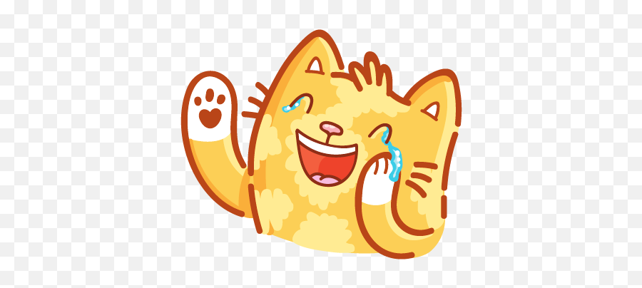 Cat Stickers For Imessage By Svetlana Tokarenko Emoji,Hand Over Mouth Laughing Emoji