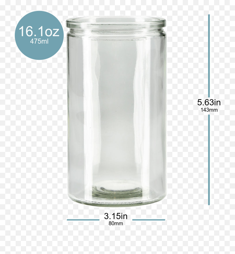 Couronne Company 6182g22 Calypso Glass Container 16 Oz - Cylinder Emoji,Candle Emoji Iphone