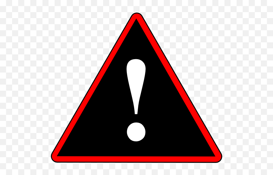 Caution Clipart Black And White Caution Black And White - Black And Red Caution Sign Emoji,Black Emoji Bedding