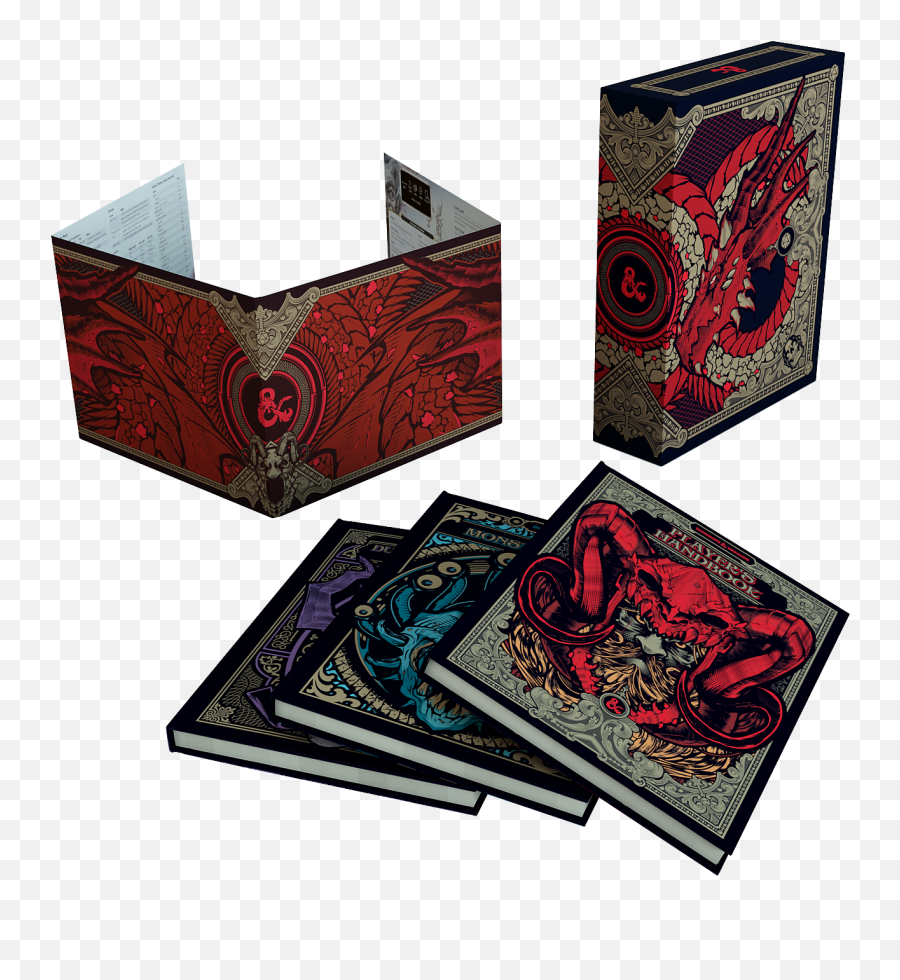 New Dungeons U0026 Dragons Core Rulebook Covers Adventure In - Core Rules Gift Set Limited Edition Emoji,Dungeons And Dragons Emoji