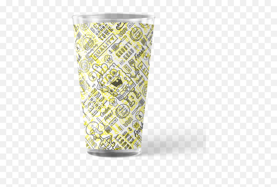 Spongebob Squarepants Drinkware U2013 Spongebob Squarepants Shop - Highball Glass Emoji,Cool Gear Emoji Water Bottle