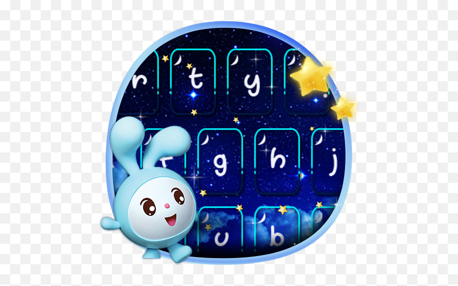 Moon Rabbit - Keyboard Theme U2013 Apps No Google Play Dot Emoji,Gtalk Emoticon
