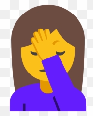 Person Facepalming Emoji Clipart,Palm Emoji