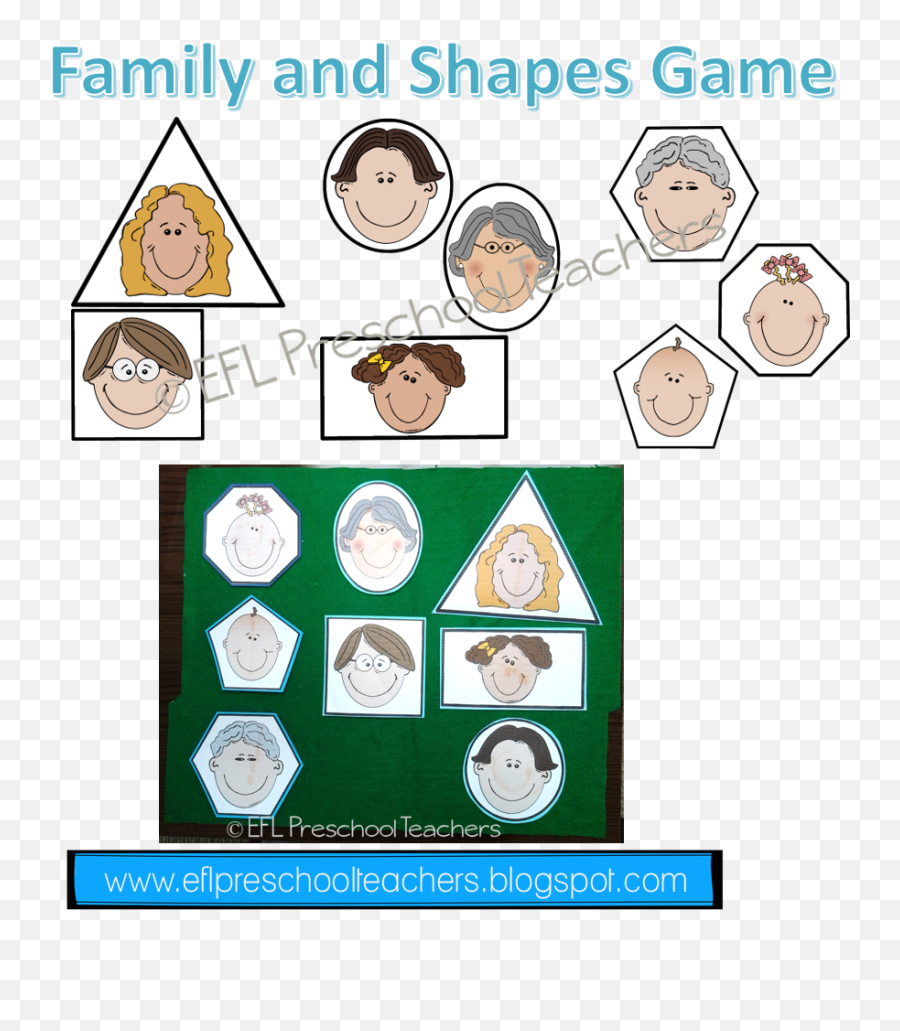 Eslefl Preschool Teachers Family Theme For Esl - Family Preschool Worksheet Shapes Emoji,Emotion Faces For Preschoolers