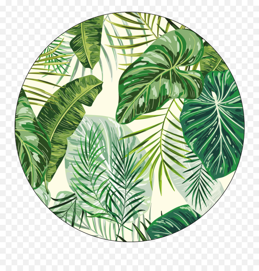 Tropical Leaf - Decorative Emoji,Free Printable Emoji Cupcake Toppers