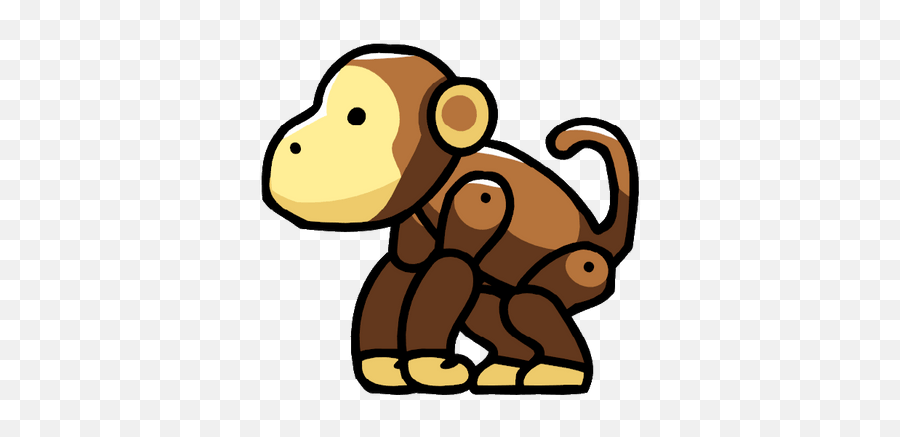 Arctic Monkeys Transparent Png - Monkey Scribblenauts Emoji,Sitting Monkey Emoji
