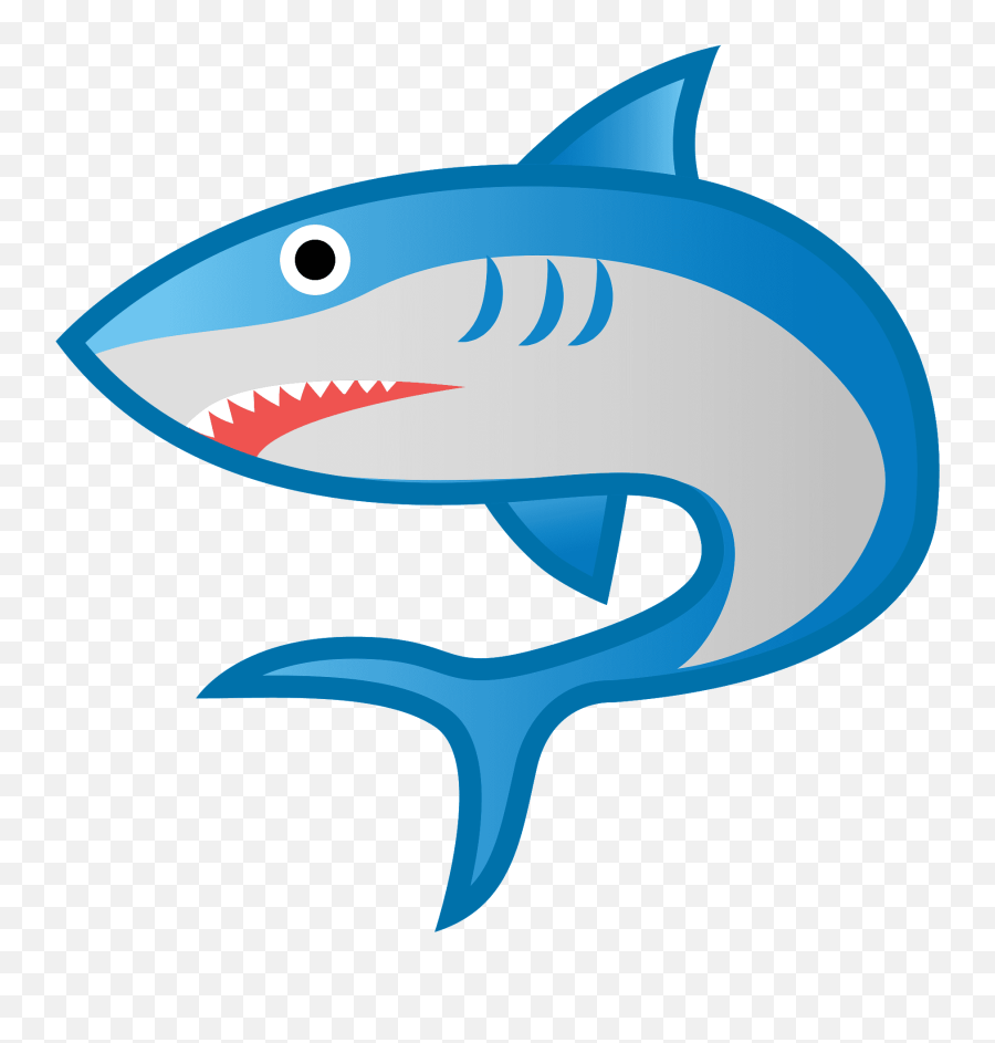 Shark Emoji Clipart - Shark Emoji,Dolphin Emoji Android
