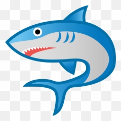 Shark Emoji Clipart - Shark Emoji,Dolphin Emoji Android