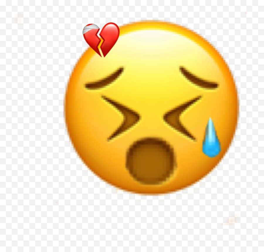 Emojitrestriste Sticker By Mapn - Po3 Emoji,Combat Emoji