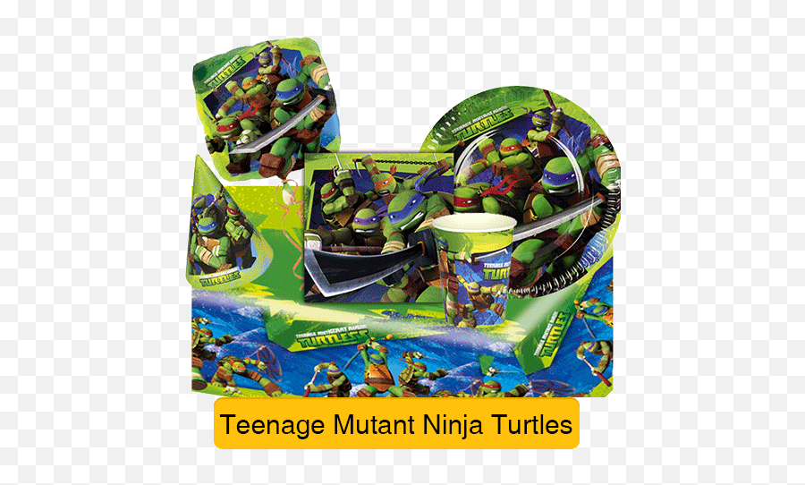 Tmnt Eds Party Pieces - Messy Emoji,Emoji 2 Ninja Turtles