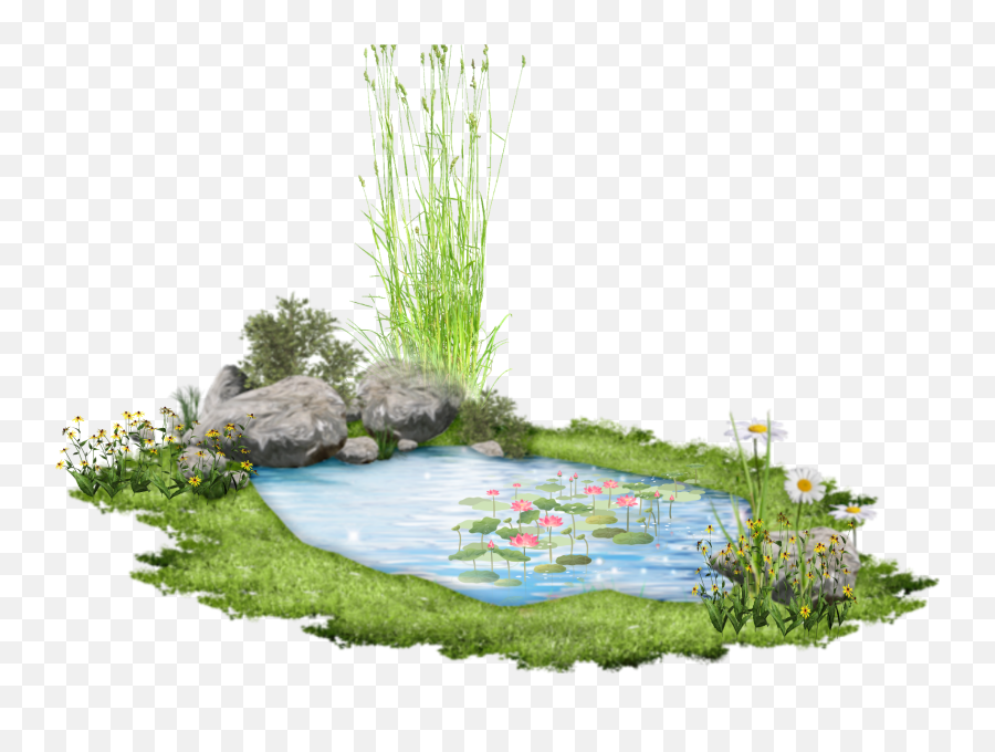 Pond Sticker - Artificial Aquarium Plant Emoji,Pond Emoji Pond Sticker - Artificial Aquarium Plant Emoji,Pond Emoji