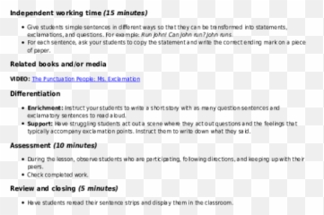 Question Or Exclamation Lesson Plan Educationcom - Document Emoji,Exclamation Point Emotion Worksheet