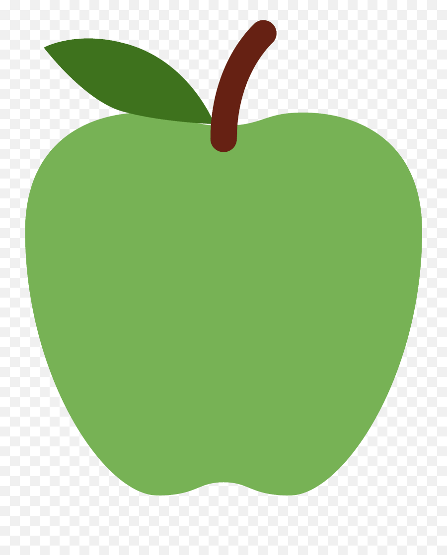 Green Apple Emoji Clipart - Green Apple Emoji Png,Green Emoji
