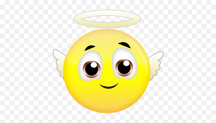 Download Hd Free Angel Emoji - Emojis With Black Background,Angel Emoji