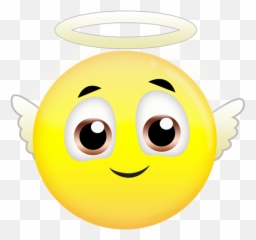 Download Hd Free Angel Emoji - Emojis With Black Background,Angel Emoji