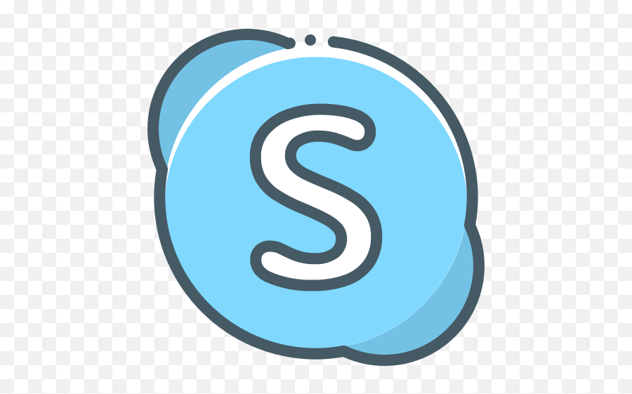 Logo Skype Free Icon Of Social Media - Logo Skype Icon Emoji,Skype Emoticons Games