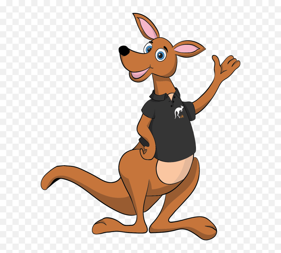 Kangaroo Clipart Png - The Kangaroo Uk Character Cartoon Kangaroo Wearing A Tshirt Emoji,Disney Emotion Clipart Sad