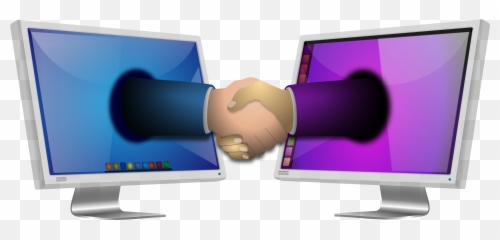 Woman Face Clipart Png - Shaking Hands Computer Png Emoji,Text Emoticons Gangster Handshake