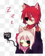 Foxy Mangle Foxangle Fangle Sticker - Fnaf Human Foxy And Mangle Emoji,What The Emojis Fangles And Demons