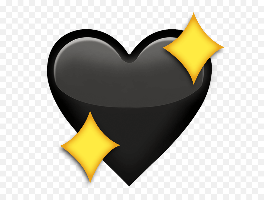 Love Heart Emoji Starlight Sticker - Language,Gray Heart Emoji