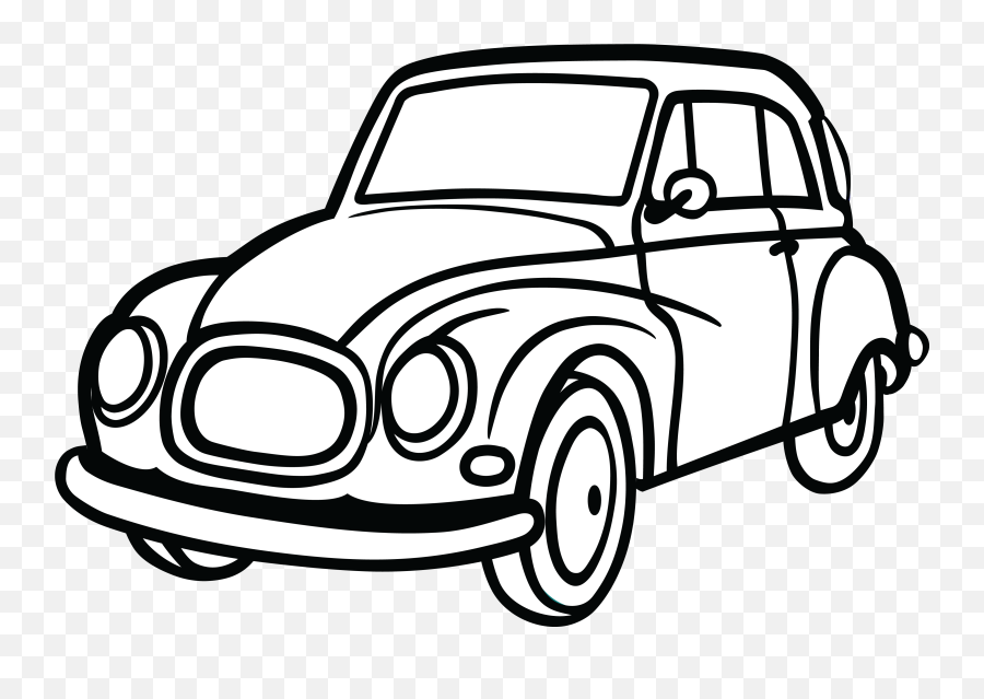 Free Cartoon Cars Black And White Download Free Cartoon - Carclipart Black And White Emoji,Car Emoticon Draw