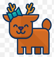 Animal Deer Forest Happy Reindeer Icon - Free Download Animal Figure Emoji,Lobster Emoji Android