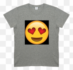Emoji Heart Eyes Tee Shirt Mens U0026 Womens - And Womens Full Wide Grin,Emojis Heart Eyes Png