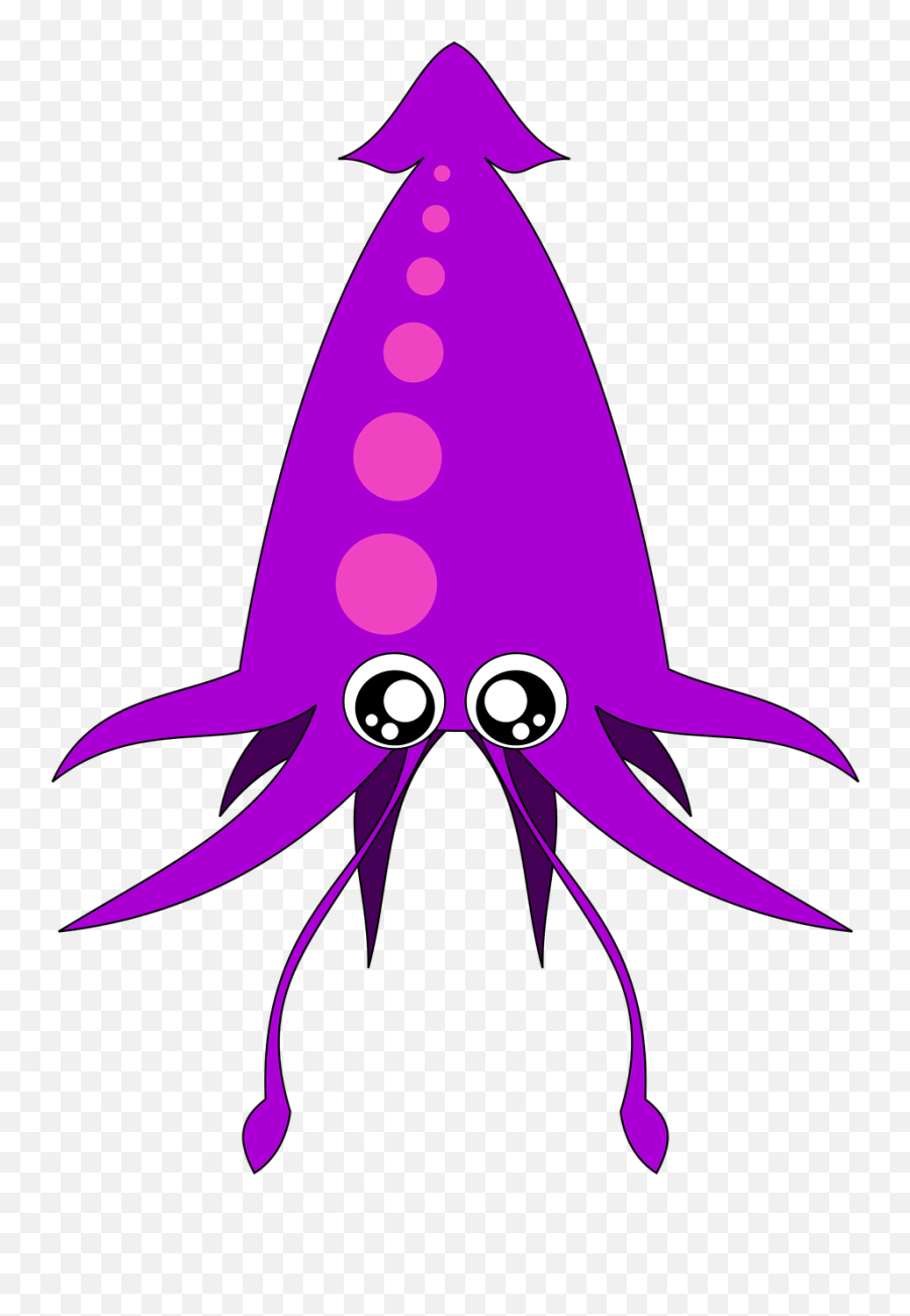 Kawaiisquidanimalillustrationdrawing - Free Image From Calamar Animado Kawaii Emoji,Squid Face Emoticon