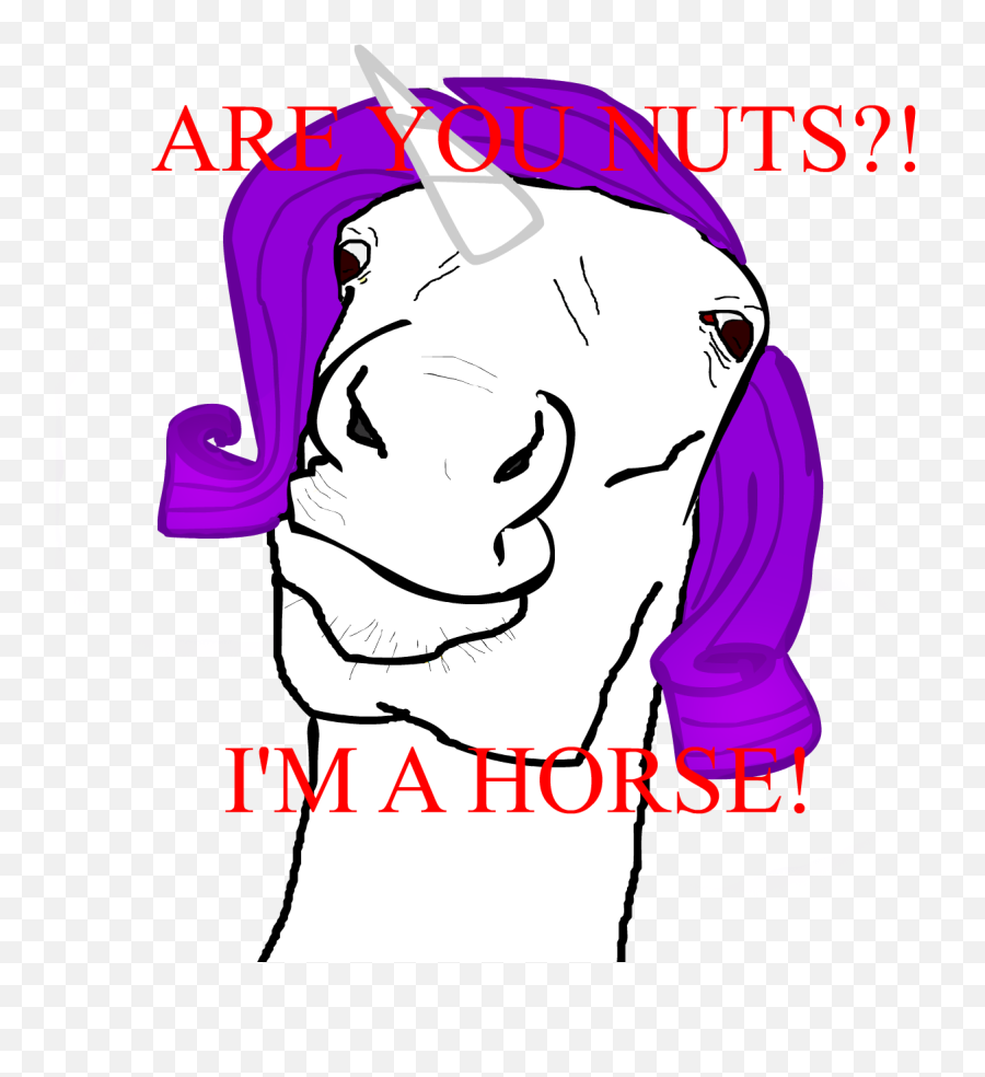 Are You Nuts Iu0027m A Horse My Little Pony Friendship Is - Dot Emoji,Horse Nose Emotion