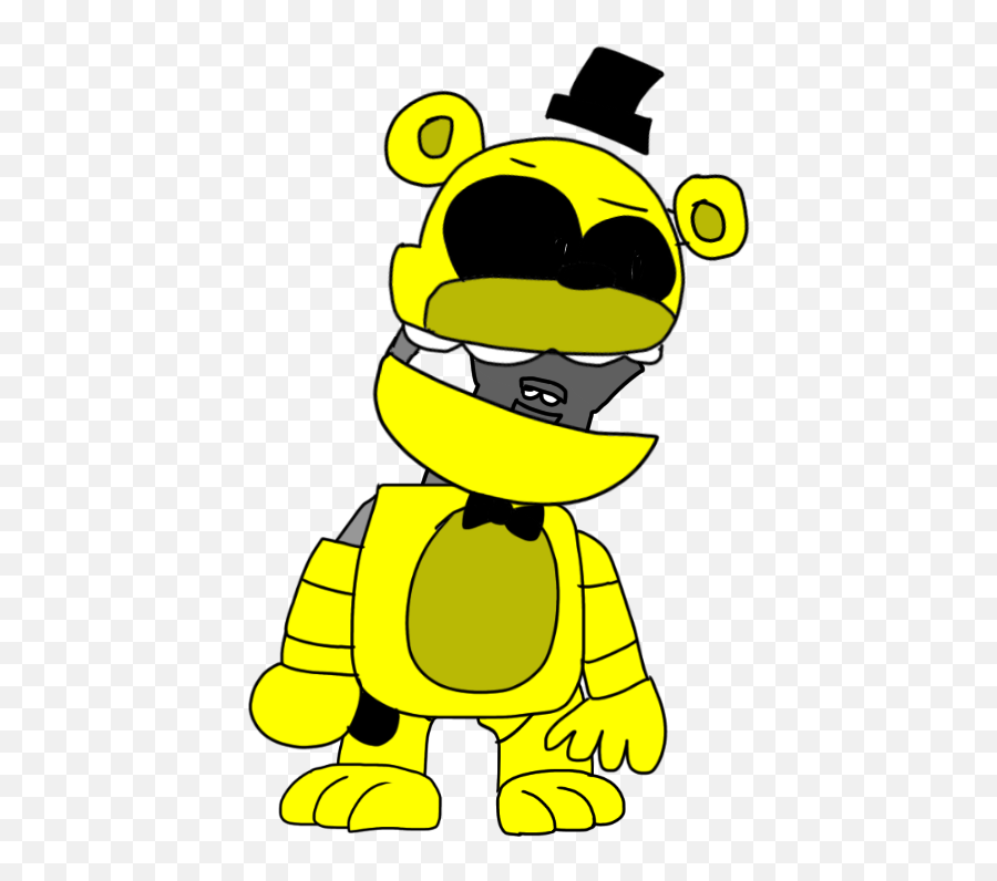 Fanart - Golden Freddy Mod Fnf Emoji,Golden Freddy Emotions Meme
