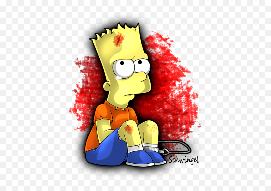 Bart Png Sad - Download Bart Simpson Sad Emoji,Bart Simpson With Broken Heart Emojis