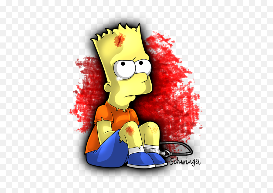 sad#sadboys #simpsons #bartsimpsons Ns#bart#heart - Stickers Vsco Simpsons  Bart, HD Png Download , Transparent Png Image - PNGitem