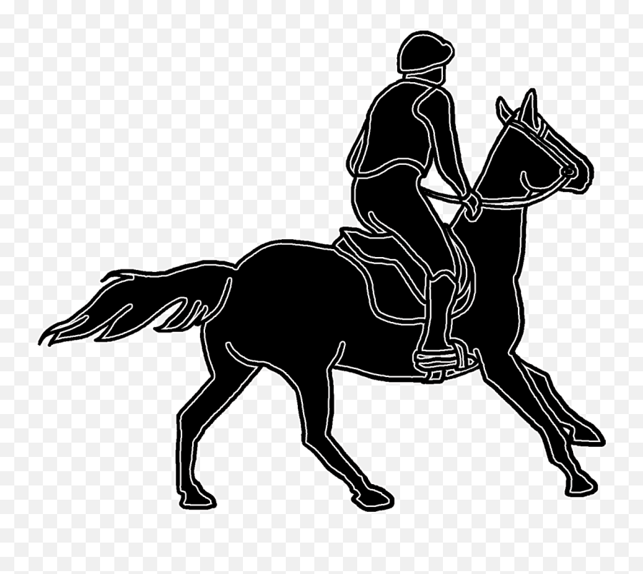 Horse Silhouette Emoji,Facebook Emoticons. Rearing Horse