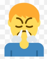 Emoji Face Mashup Bot On Twitter U200d Man Frowning,Cough Emoji