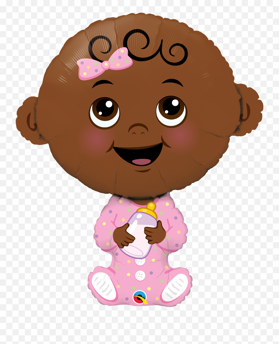 Baby Girl Dark Skin Tone 38u2033 Balloon Emoji,Emoji Skin Tone Message Keeps Popping Up