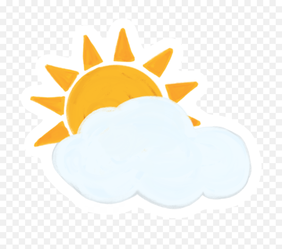 Stickers U0026 Gifs U2014 Caro Hallock Emoji,Cloudy Sun Emoji