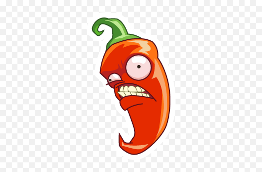 Plants Vs Zombies Jalapeno Sticker - Sticker Mania Emoji,Valorant Emoji Stickers